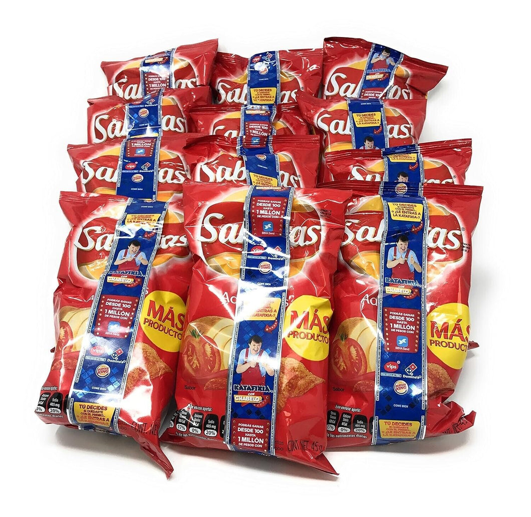 Sabritas Adobadas Bundle of 12 Bags