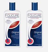 Load image into Gallery viewer, 2 x folicure shampoo original control caida biotina crecimiento 700ml each