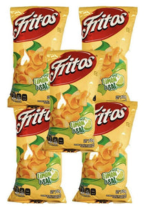 Sabritas FRITOS SAL Y LIMON 70g (Box with 5 bags) Mexican Chips