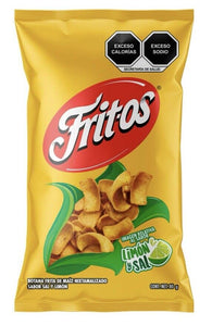 Sabritas FRITOS SAL Y LIMON 70g (Box with 5 bags) Mexican Chips