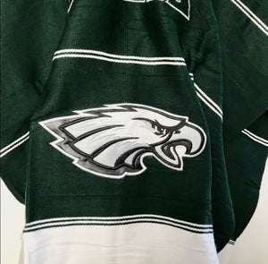 Philadelphia Eagles Unisex Adult One Size Zarape Serape Poncho NWOT