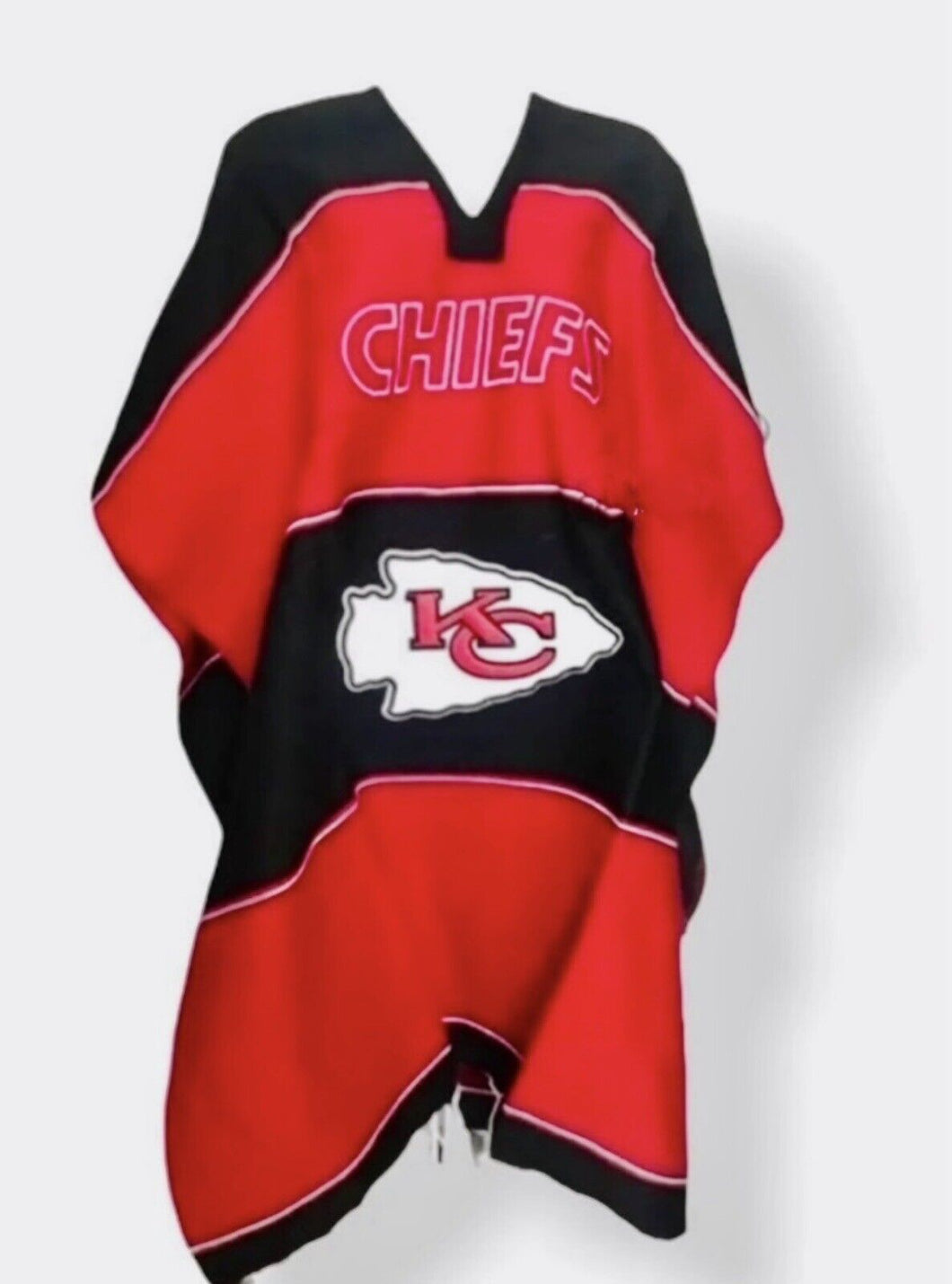 Kansas Chiefs  Unisex Adult One Size Zarape Serape Poncho NWOT