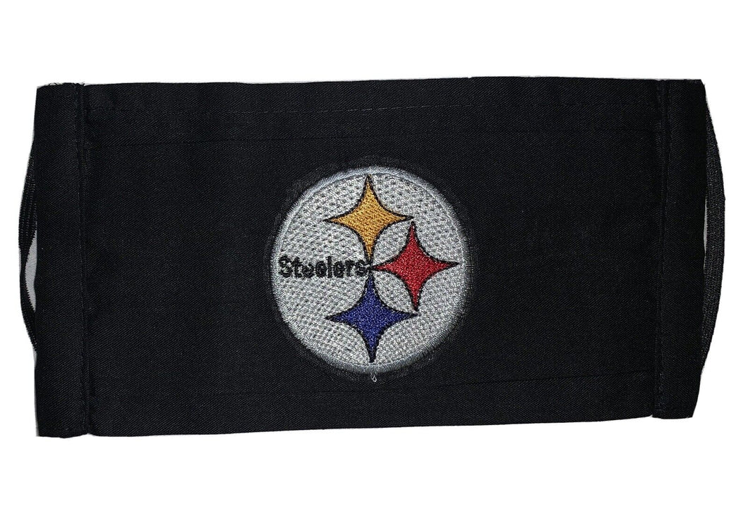 steelers sports face mask embroidered washable cubre bocas adult one size