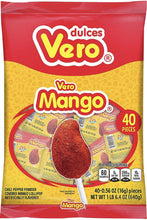 Load image into Gallery viewer, Vero Mango Paletas Mexican Hard Candy Lollipops 40 pcs
