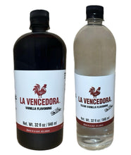 Load image into Gallery viewer, La Vencedora Mexican Vanilla Flavoring New Presentation 1 Dark &amp; 1 Clear 32oz.