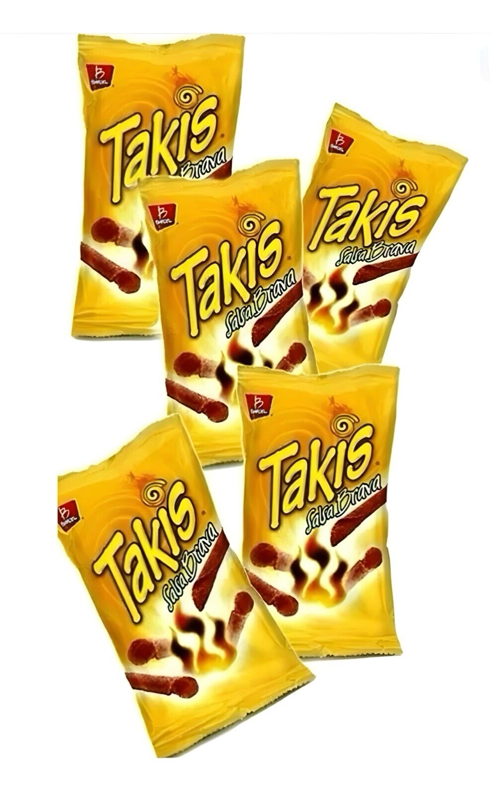 Barcel Takis Salsa Brava 56g Box w/5 bags papas snack authentic from Mexico