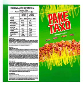 Paketaxo Botanero 75g Box W/5 Bags Papas Snack Authentic Mexican Chips