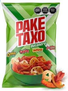 Paketaxo Botanero 75g Box W/5 Bags Papas Snack Authentic Mexican Chips