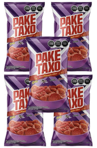 Paketaxo Flaming Hot 75g Box W/5 Bags Papas Snack Authentic Mexican Chips