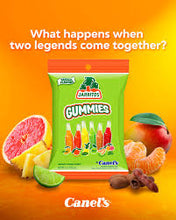 Load image into Gallery viewer, Jarritos gummies fruit flavored original sour &amp; spicy mexican candy 8oz 3 pk