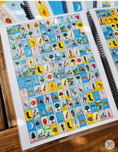 Load image into Gallery viewer, 80 MINI Boards Spiral Book Bingo Mexican Traditional Loteria Chalupa Table Game