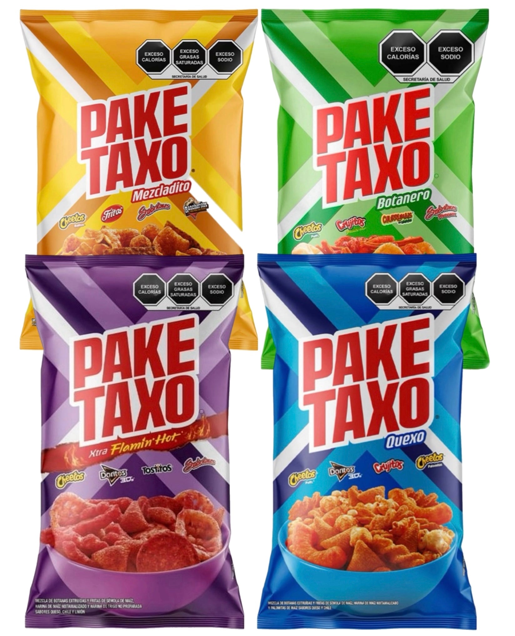 Sabritas Paketaxo mix bundle papas snack authentic Mexican chips
