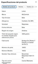 Load image into Gallery viewer, McCormick Mayonnaise Mayonesa con Jugo de Limones JUMBO 7.5lbs/3.4kg/119oz