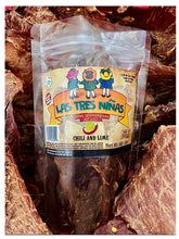 Load image into Gallery viewer, carne seca crunchy 100% premium beef jerky chili &amp; lime tangy &amp; spicy mexican snack Texas made 1.8 oz.