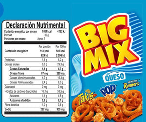 Barcel Big Mix Queso papas botanas snacks Mexican Chips 80g Pack of 5
