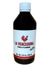 Load image into Gallery viewer, La Vencedora Mexican Vanilla Flavoring New Presentation 2 Dark &amp; 2 Clear 8oz. Ea.