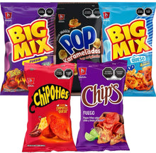 Load image into Gallery viewer, Barcel Mexican Botanas Papitas Chips Variety Pack SMALL Box w/5 bags Snacks