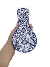 Load image into Gallery viewer, Talavera Authentic Mexican Cucharera Spoon Rest Handmade Handpainted Barro Engove 1 Pc