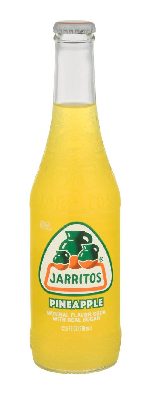 Jarritos Piña | Pineapple Soda 12.5oz Glass Bottle Pack of 6