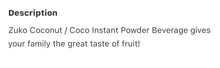 Load image into Gallery viewer, Zuko COCO Instant Powder Drink | Family Pack | No Sugar Needed | Vitamin C | 14oz | Pack of 2