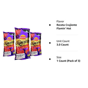 Receta Crujiente Flamin' Hot 3 pack