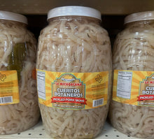 Load image into Gallery viewer, cueritos en vinagre seasoned pickled pork skins rinds in brine ready to eat 5lb