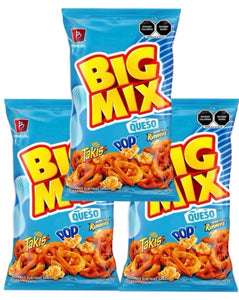 Barcel Big Mix Queso papas botanas snacks Mexican Chips BIG 185g Pack of 3