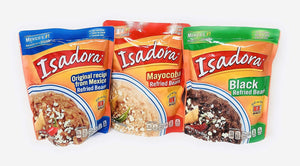 Isadora Refried Beans Variety Pack ~ Original, Black & Mayocoba