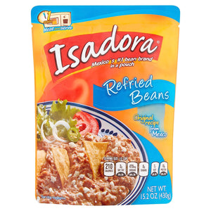 Isadora Refried Beans 15.2oz Pouch (Original Refried Beans, 6 Pack)