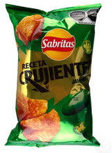 Load image into Gallery viewer, Sabritas Receta Crujiente Jalapeño Mexican Papas Botana Snacks Chips SMALL 5 Pk