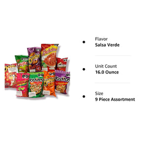 Sabritas 9-Pack Mexican Fiesta Mix: Cheetos Bolitas, Cheetos Colmillos, Churruma