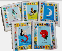 Load image into Gallery viewer, 40 BIG Boards Spiral Book Bingo Mexican Traditional Loteria Chalupa Table Game