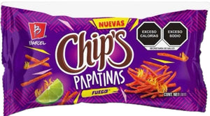 Barcel Mexican Botanas Papitas Chips Variety SMALL Box w/5 bags Snacks