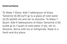 Load image into Gallery viewer, Klass Tamarindo | Tamarind | Aguas Frescas 14.1 OZ | Pack of 2