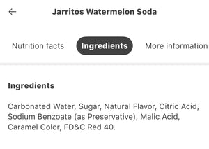 Jarritos Sandia | Watermelon Soda 12.5oz Glass Bottle Pack of 6