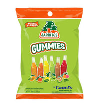 Load image into Gallery viewer, Jarritos gummies fruit flavored original sour &amp; spicy mexican candy 8oz 3 pk