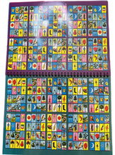 Load image into Gallery viewer, 80 MINI Boards Spiral Book Bingo Mexican Traditional Loteria Chalupa Table Game