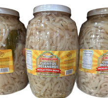 Load image into Gallery viewer, cueritos en vinagre seasoned pickled pork skins rinds in brine ready to eat 5lb