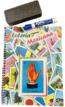 Load image into Gallery viewer, 80 MINI Boards Spiral Book Bingo Mexican Traditional Loteria Chalupa Table Game