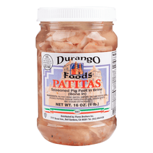 Load image into Gallery viewer, patitas en vinagre seasoned pickled pig pork feet in brine ready to eat 1lb