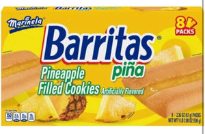 Marinela Mix | Barritas Piña | Barritas Fresa | Sponch |Mexican Cookies | 3 pack