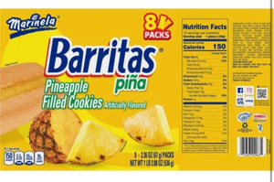 Marinela Mix | Barritas Piña | Barritas Fresa | Sponch |Mexican Cookies | 3 pack