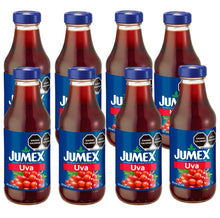 Load image into Gallery viewer, Jumex Uva 100% natural fruit nectar NO preservatives artificial flavors colors 13oz glass bottles 8 Pk.