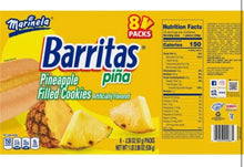 Load image into Gallery viewer, Marinela Barritas Piña Pineapple Soft Filled Cookie Bar | 3 pack (24 count)