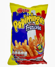 Load image into Gallery viewer, Leo Chile Y Limon Papirringas a La Francesa mexican chips 3.1 oz. box of 3