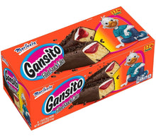 Load image into Gallery viewer, Marinela Gansitos Strawberry Filled Chocolate Covered Mexican Snack Cake 32 Pk