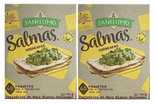 Load image into Gallery viewer, Sanissimo Salmas Salted Oven Baked Corn Crackers Gluten Free Non GMO Kosher 80Pk