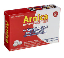 Load image into Gallery viewer, Nartex Arnica Recovery Tablets For Sore Muscles And Bruises, 60 CT