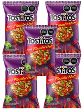 Load image into Gallery viewer, Sabritas Tostitos Hot 55g Box W/5 bags chips papas snack authentic Mexico