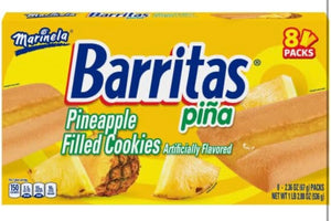 Marinela Barritas Piña Pineapple Soft Filled Cookie Bar | 3 pack (24 count)
